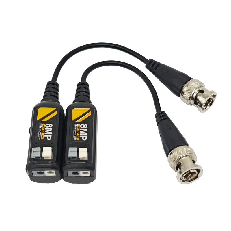 Douzime 10 Pairs 8MP/4K HD BNC Video Balun Transceiver for AHD/TVI/CVI/CVBS Cameras Transmit 720P/960P/1080P/3MP/5MP/8MP via UTP RJ45 Cable for CCTV Security Systems - Image 2
